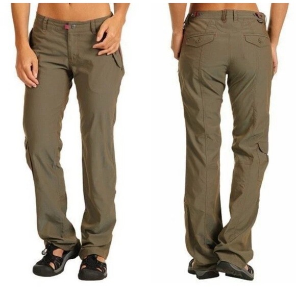 Patagonia Pants - Patagonia Women's Byway Cargo Pant Sz 8 Convertible Seaweed Green Iridescent
